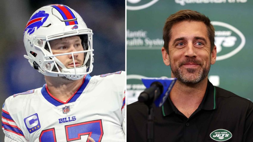 Rodgers' Jets square off against Allen's Bills in Monday night