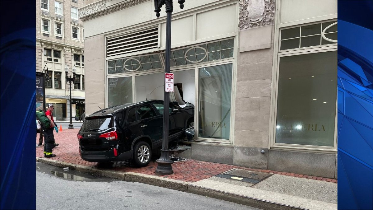 Back Bay Car Crash Building NBC Boston