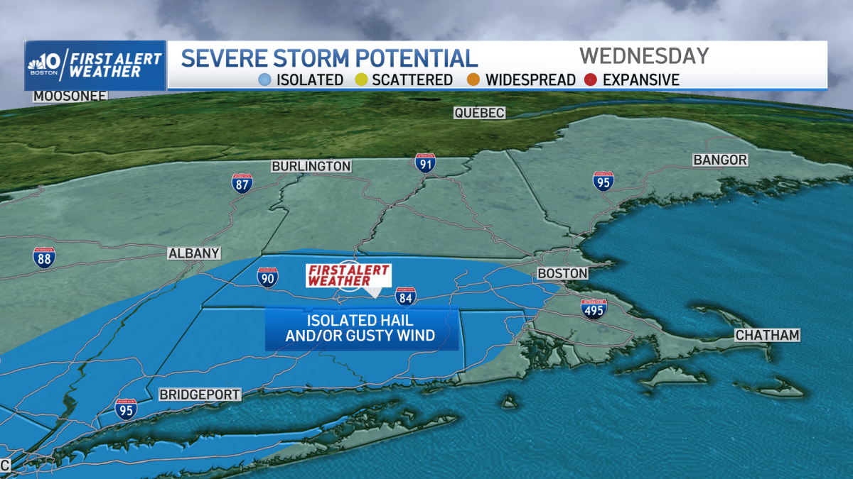 Thunderstorms hit New England Wednesday afternoon and evening – NBC Boston