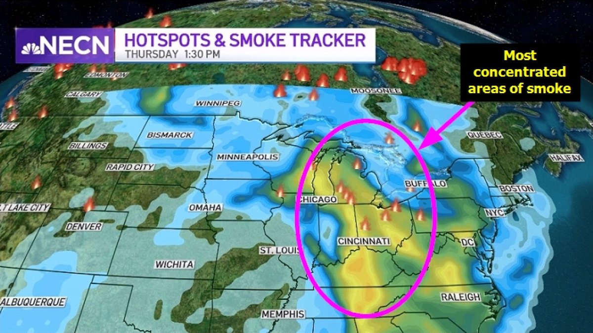 New England air quality affected by wildfire smoke – NBC Boston