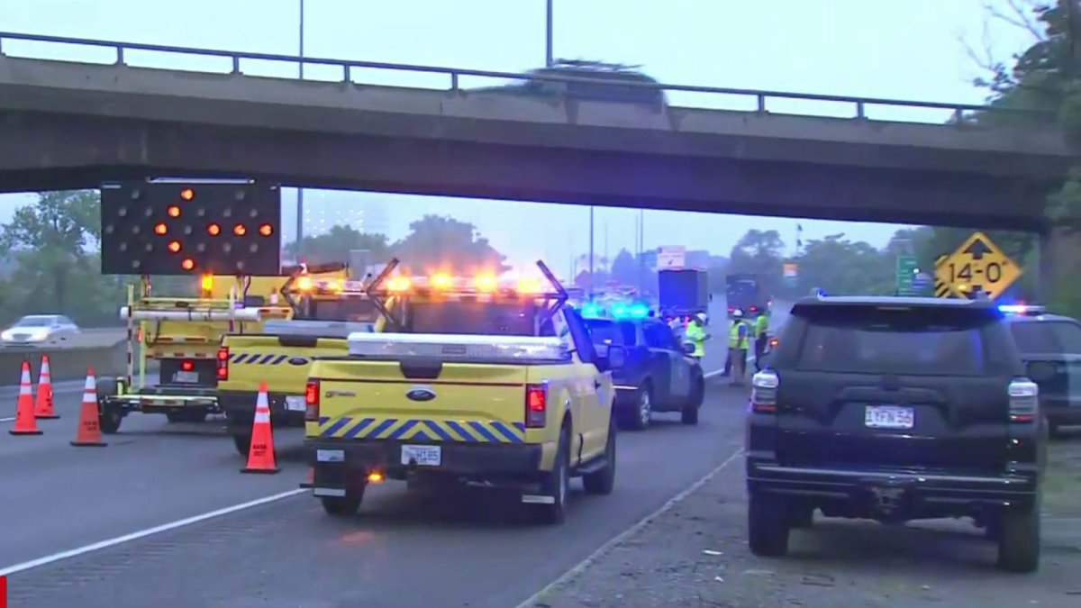 Medford MA crash on I-93: Police say man jumped from overpass, was hit by cars – NBC Boston