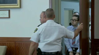Carlos Asencio enters the courtroom ahead of his sentencing hearing on Thursday, June 29, 2023, for the 2019 murder of his ex-girlfriend in Worcester, Massachusetts.