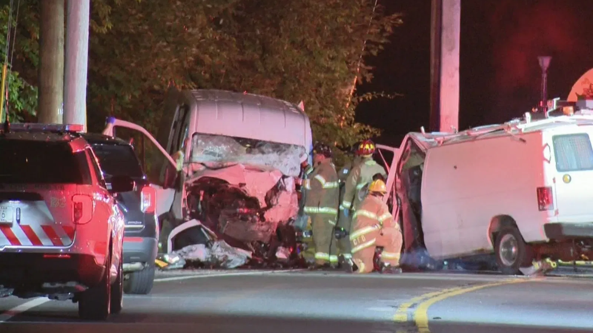 1 killed, another seriously injured in Cranston crash involving two vans