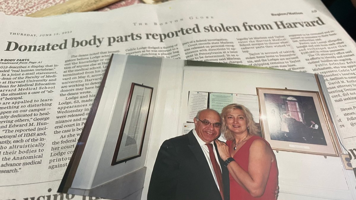 Harvard theft Man whose wife’s remains may have been impacted