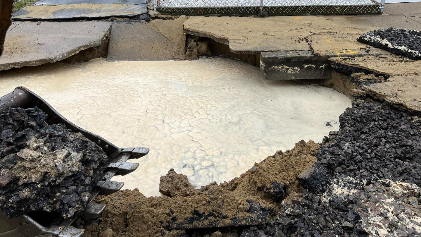 Malden MA Water Main Break on Charles Street Today – NBC Boston