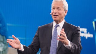 Jamie Dimon, chief executive officer of JPMorgan Chase & Co., speaks during the Bloomberg Global Business Forum in New York, on Wednesday, Sept. 25, 2019.