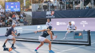 Season One Super Finals at the Life Time Rancho San Clemente in San Clemente, California. The Seattle Pioneers play the Los Angeles Mad Drops in the Premier League mixed doubles competition.