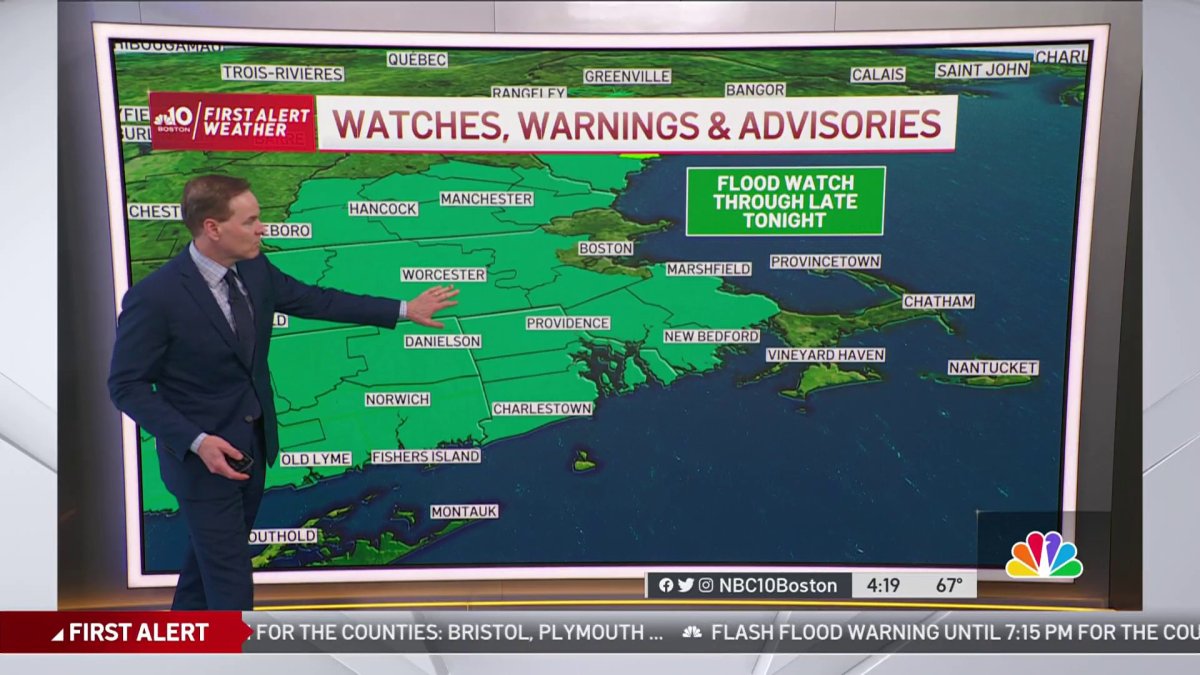 Forecast: Flash flood warnings in effect for parts of Mass., NH, RI and ...