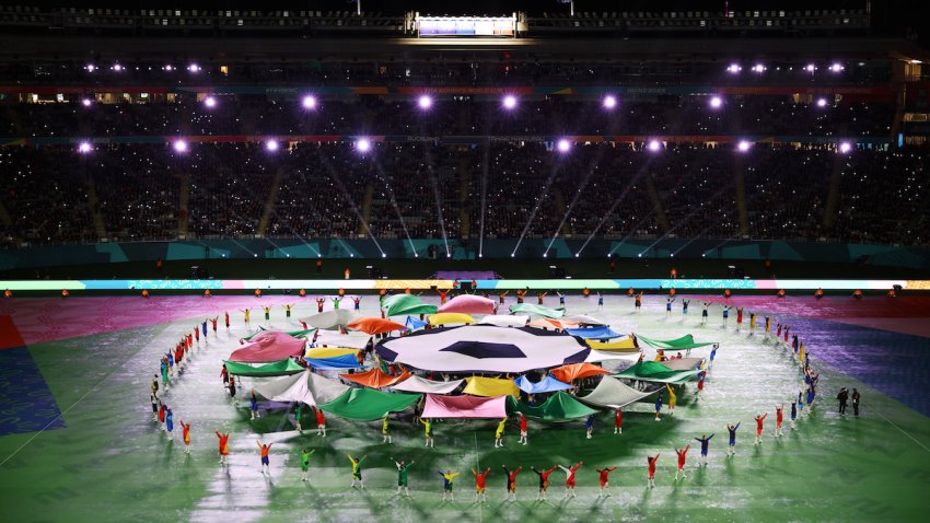 AUCKLAND, NEW ZEALAND – JULY 20: Performers dance during the opening ceremony prior to the FIFA Women’s World Cup Australia & New Zealand 2023 Group A match between New Zealand and Norway at Eden Park on July 20, 2023 in Auckland, New Zealand. (Photo by Buda Mendes/Getty Images )