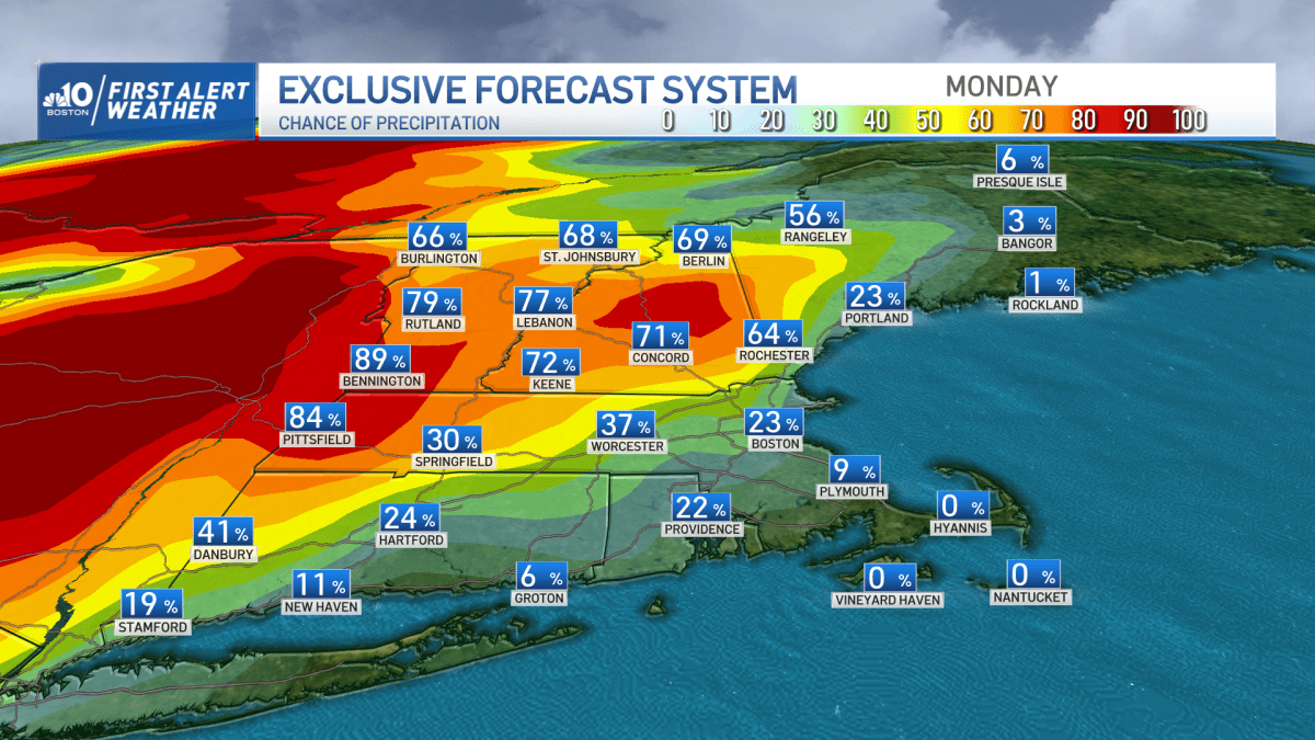 Boston MA weather Thunderstorms today in New England NBC Boston