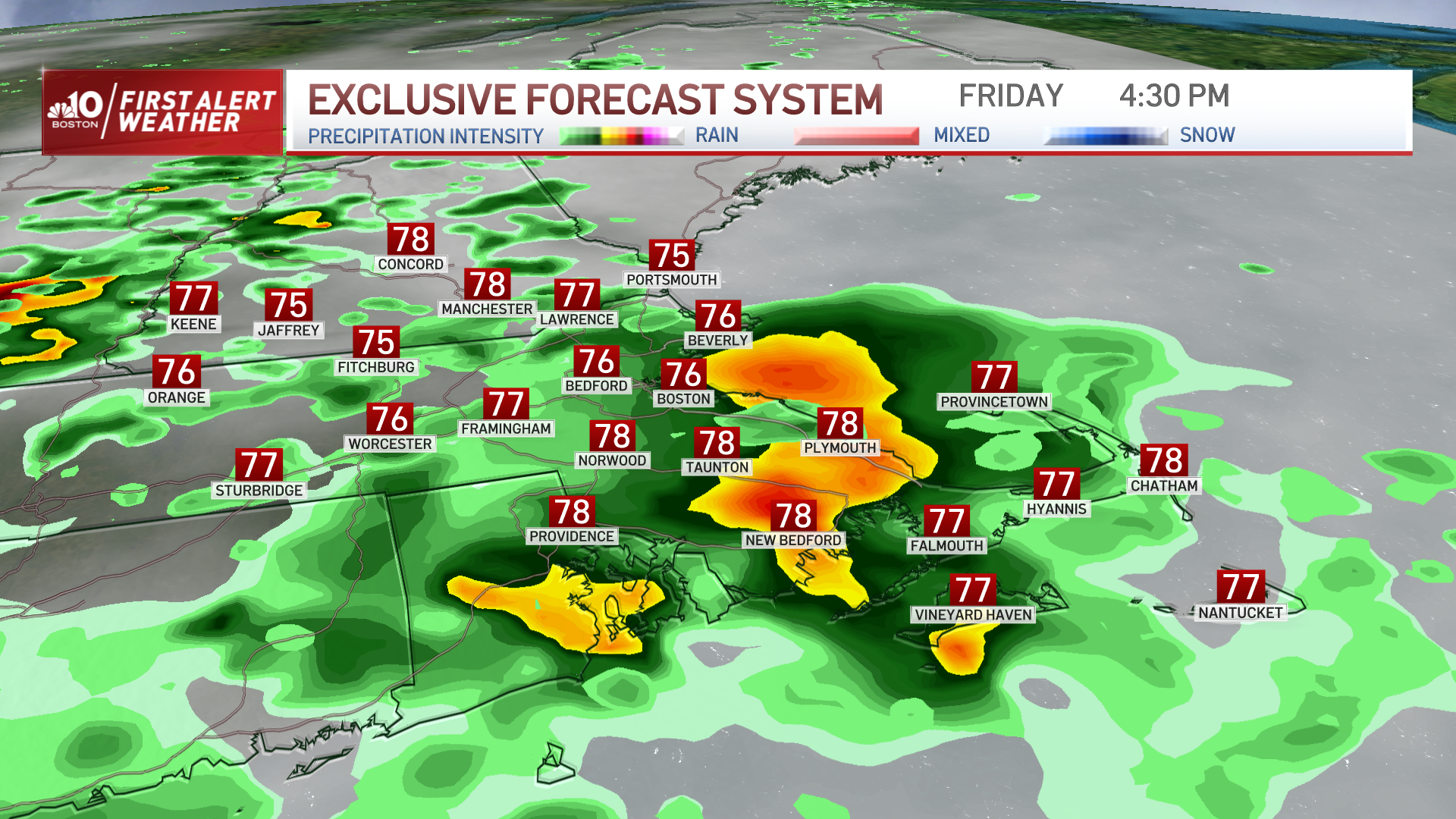 New England thunderstorms today Live radar, weather maps, timing of