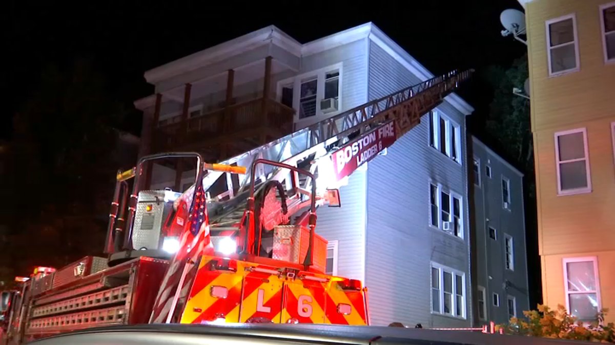 Dorchester fire on Whitman Street Elderly woman rescued NBC Boston
