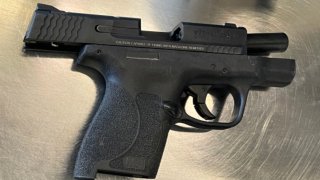 The TSA said officers found this gun loaded in a passenger’s carry-on Wednesday.