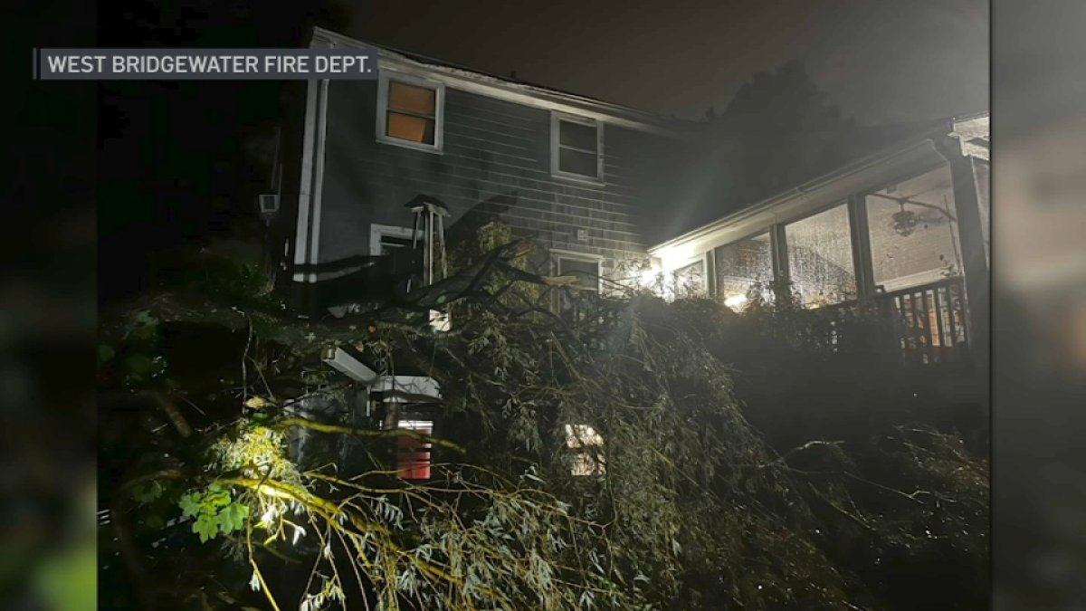 Damage reported in several towns after severe storms move through Massachusetts