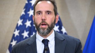 Special Counsel Jack Smith arrives to speak to the press at the US Department of Justice in Washington, DC, on June 9, 2023, announcing the unsealing of the indictment against former US President Donald Trump.