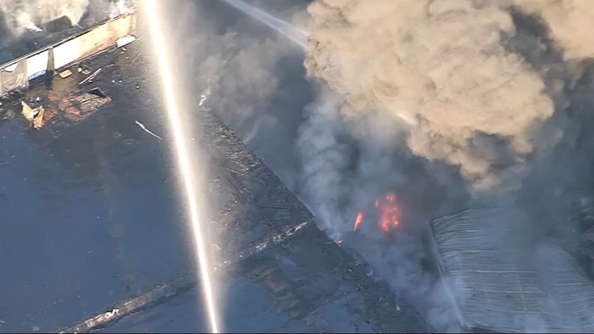 Large fire breaks out at Brockton industrial facility