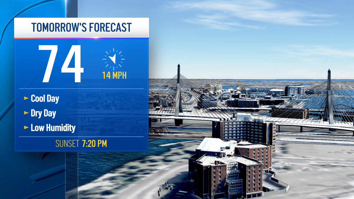 Boston MA weather Labor Day weekend forecast NBC Boston