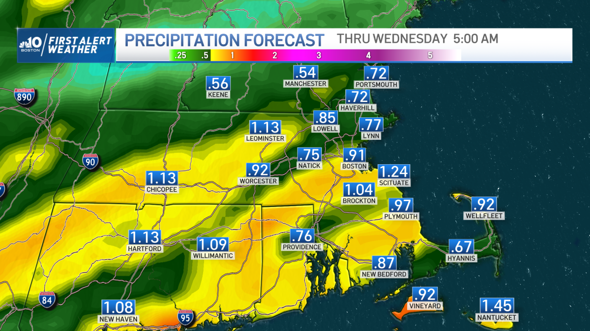 Boston MA weather today Live radar, rain storms NBC Boston