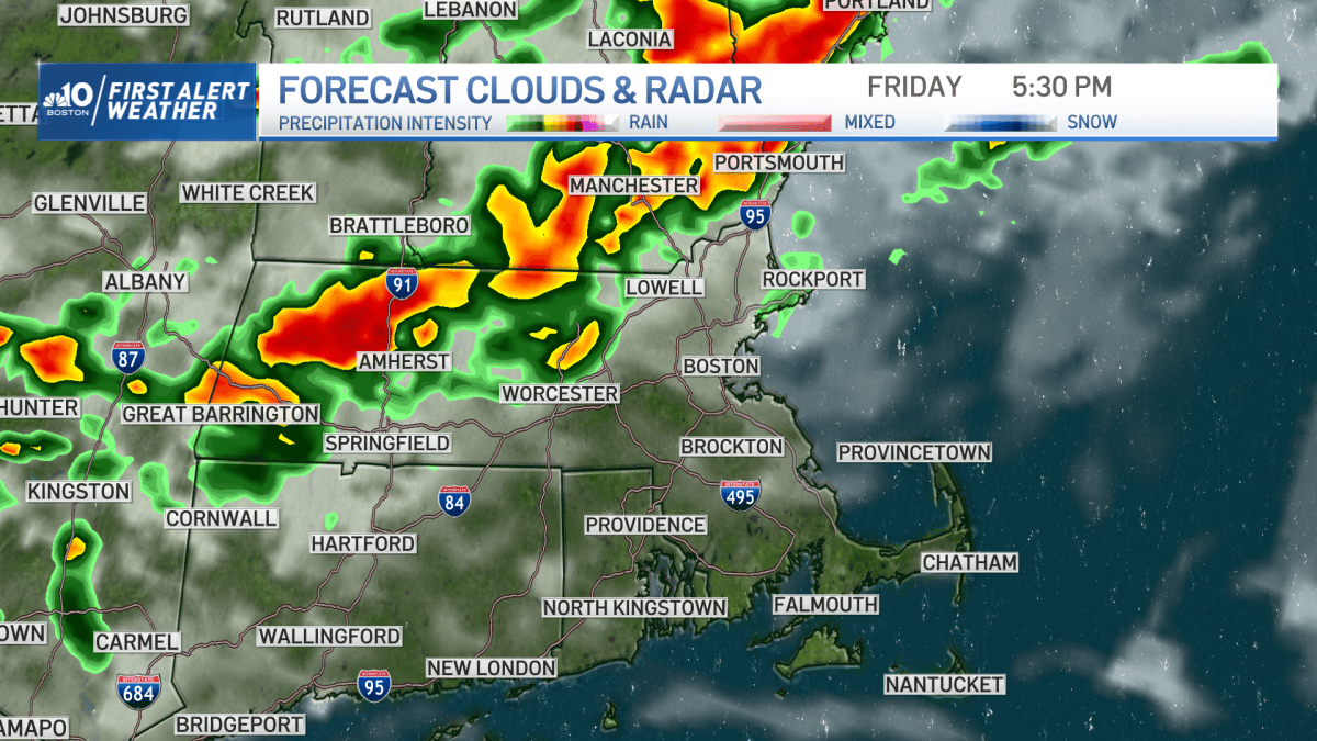Boston MA Weather: Downpours and thunder today in New England – NBC Boston