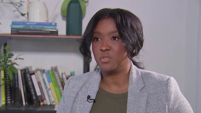 Kendra Lara speaks as Bostonians head to polls