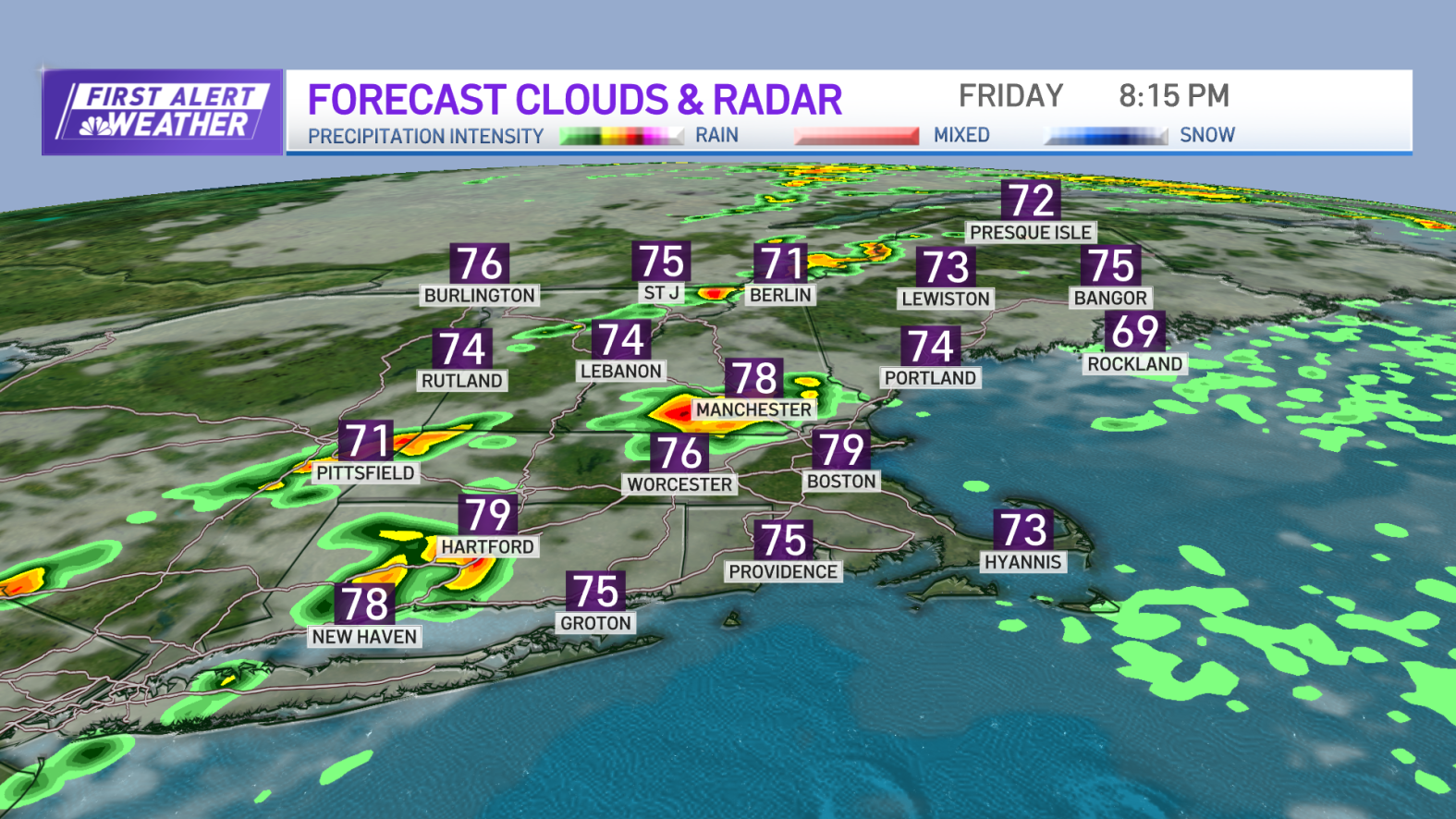 Boston Rador Boston MA weather: Storms Friday, track live radar – NBC Boston