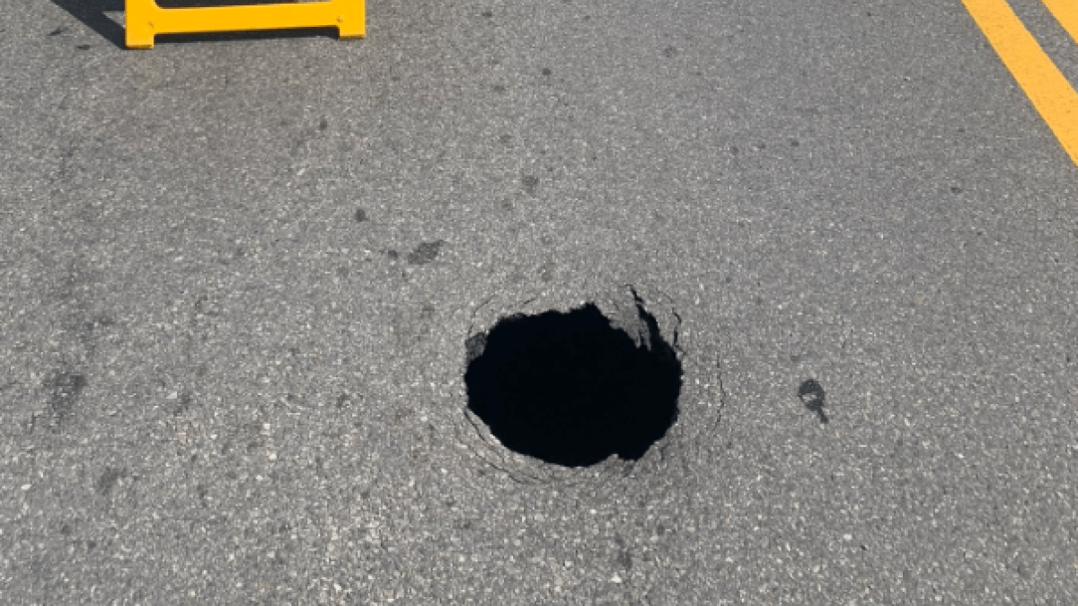Dennis MA sinkhole on Upper County Road – NBC Boston