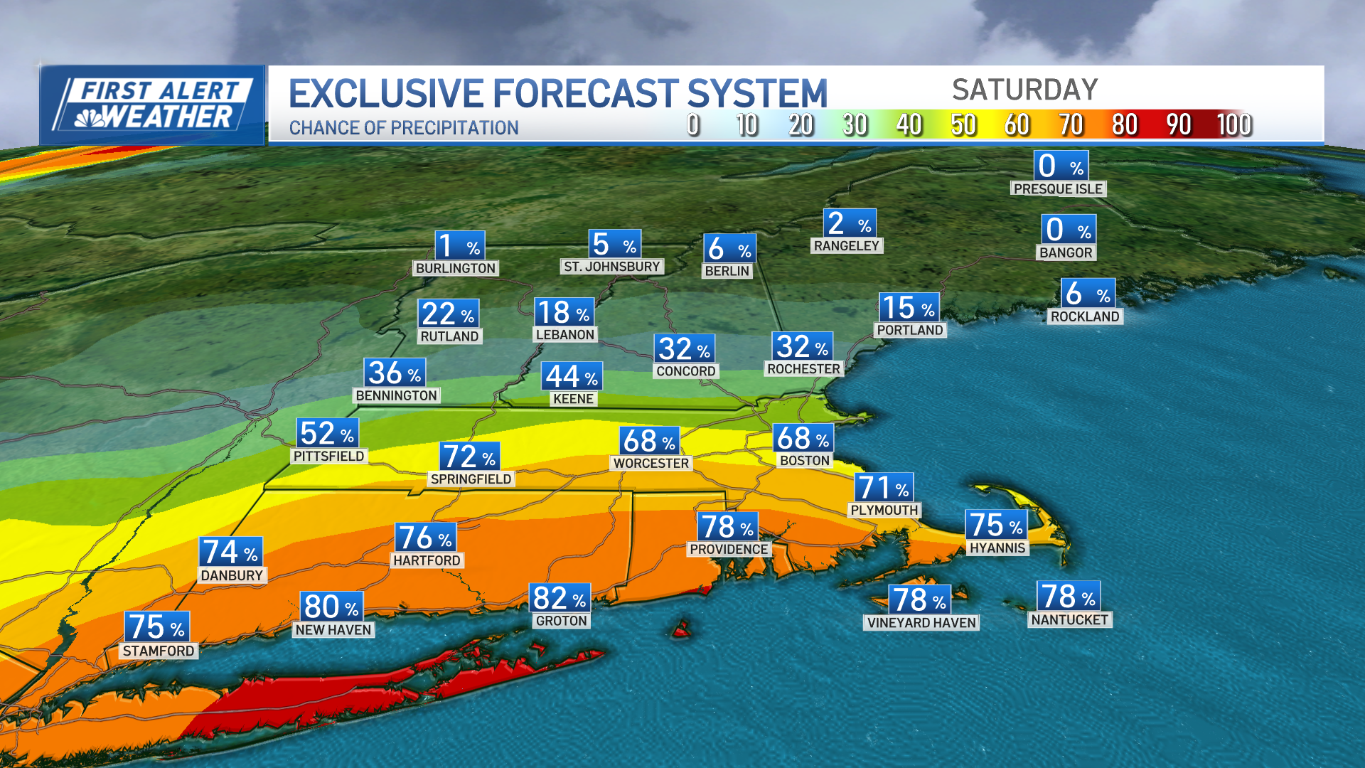 Friday's Weather: Mostly dry start today, with widespread rain likely later  today