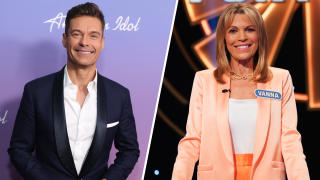 Ryan Seacrest (left) and Vanna White (right).