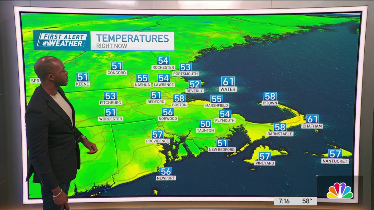 Weather forecast: Cool and cloudy night – NBC Boston