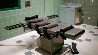 FILE - The interior of the execution chamber in the U.S. Penitentiary in Terre Haute, Ind