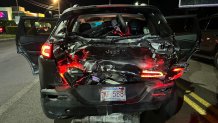 The damage to the family's vehicle
