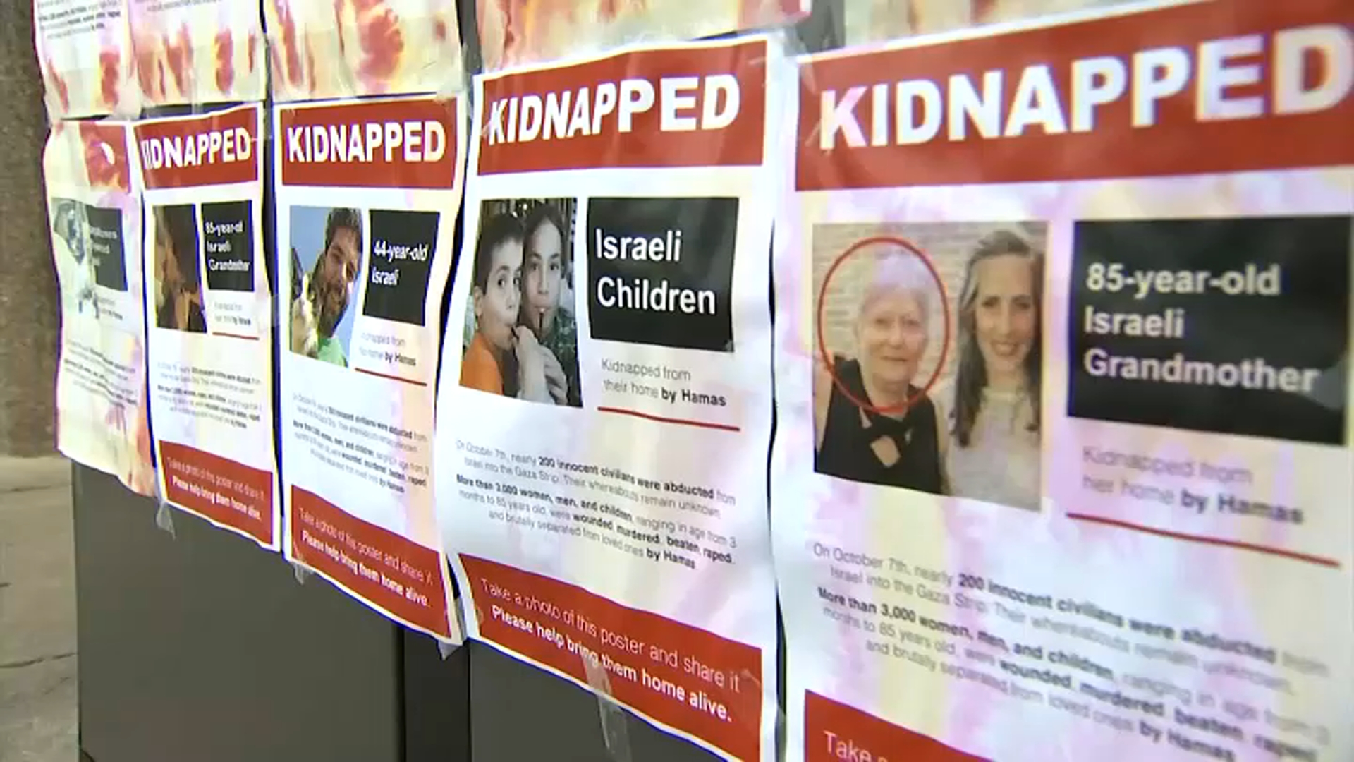 zevs visual kidnapping 希少ポスター Protesters Rip Down Israeli 'Kidnapped' Posters - The New York Times