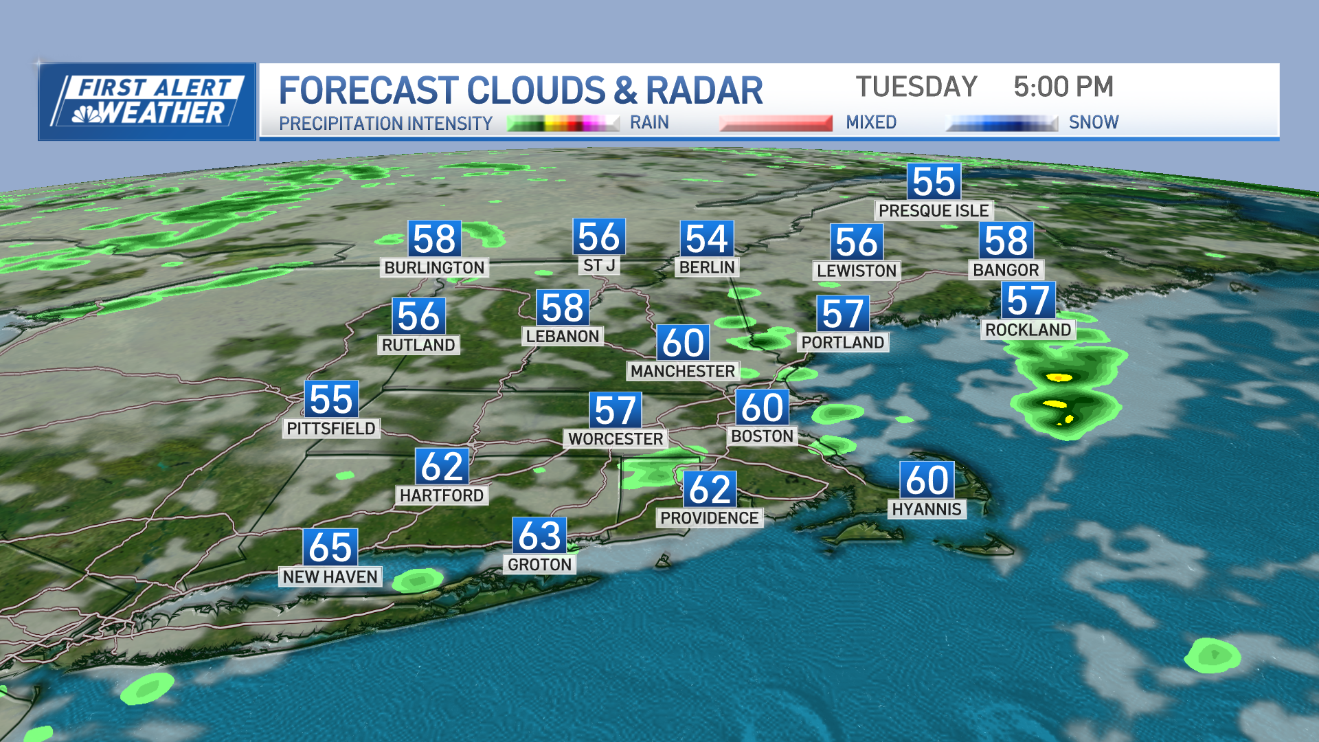 Boston MA weather today: chance of passing shower, cooler temps – NBC Boston