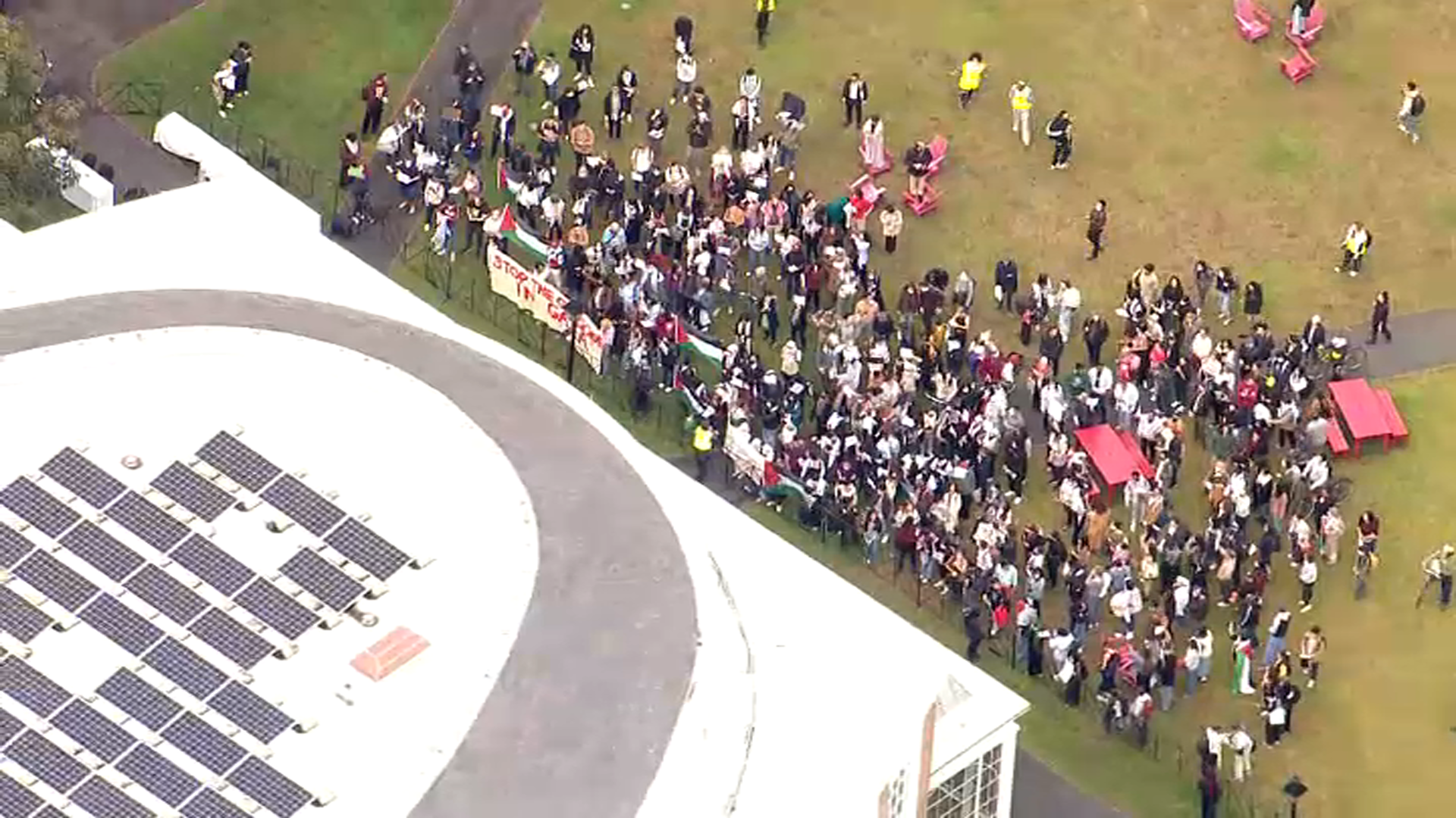 Video shows altercation at pro-Palestine 'die-in' at Harvard