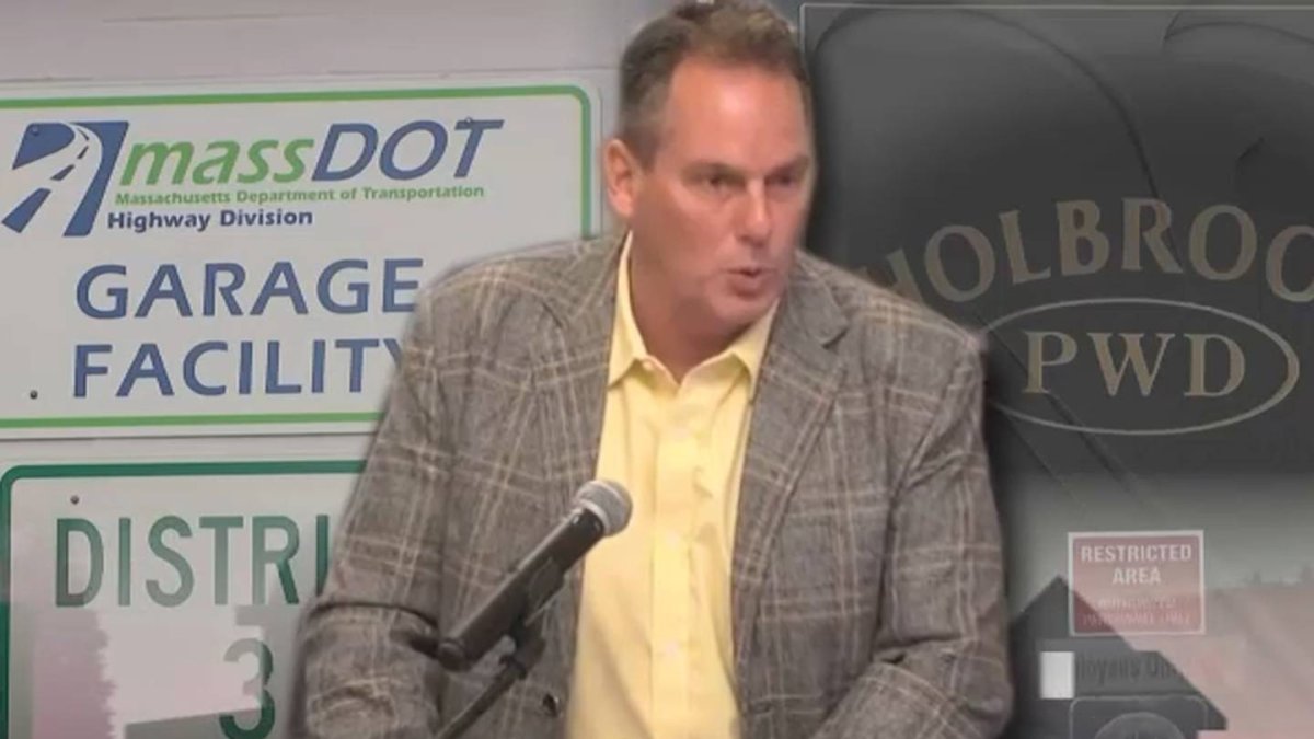 Holbrook Public Works superintendent Keith Nastasia suspended NBC Boston