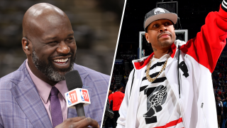 Basketball legends Shaquille O’Neal, left, and Allen Iverson, right, are returning to Reebok in leadership roles.