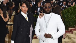 Cassie Ventura and Sean ‘Diddy’ Combs attend the Heavenly Bodies: Fashion & The Catholic Imagination Costume Institute Gala at The Metropolitan Museum of Art on May 7, 2018 in New York City.