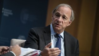 Ray Dalio, billionaire and founder of Bridgewater Associates LP, speaks during the Institute of International Finance (IIF) annual membership meeting in Washington, D.C., U.S., on Friday, Oct. 18, 2019.