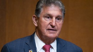 Senator Joe Manchin, a Democrat from West Virginia, speaks during a Senate Appropriations Subcommittee hearing in Washington, D.C., U.S., on Tuesday, April 26, 2022.