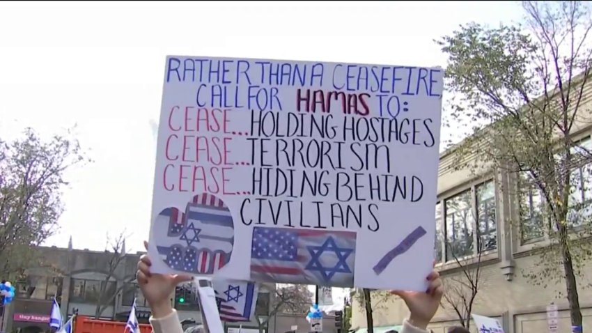 Pro-Israel, Pro-Palestine rallies held in Greater Boston area on Sunday