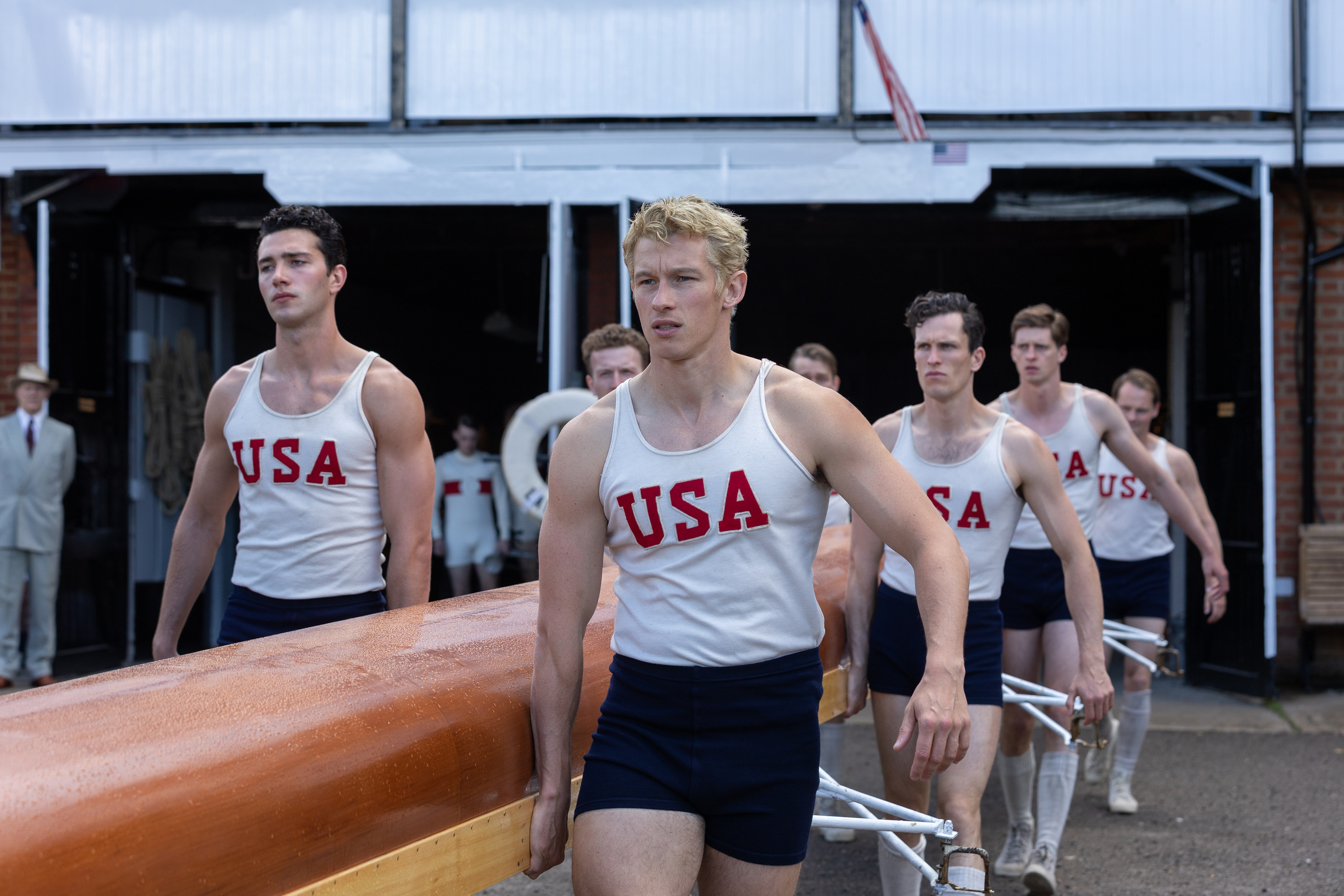 How Olympic coach Terry O’Neill taught ‘The Boys in the Boat’ actors to ...