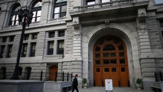 BOSTON, MA – OCTOBER 4: The exterior of the John Adams Courthouse in Boston is pictured on Oct. 4, 2018.  It is home to the Massachusetts Supreme Judicial Court and the Massachusetts Appeals Court. (Photo by Lane Turner/The Boston Globe via Getty Images)