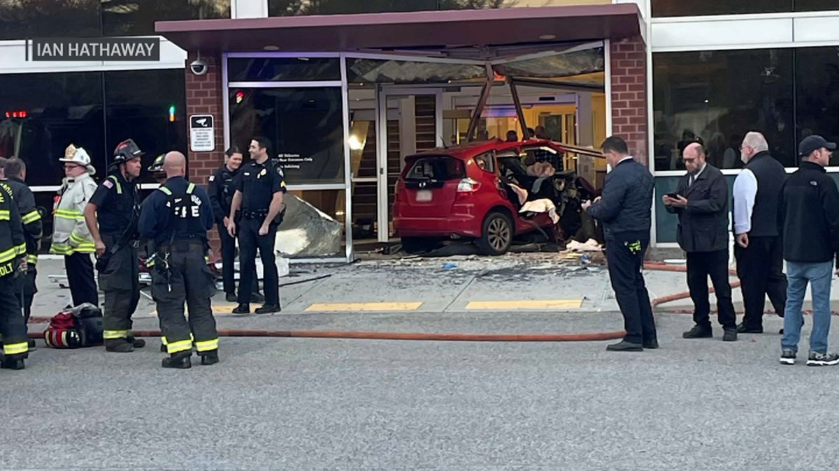 2 hospitalized after crash into building in Marlborough NBC Boston