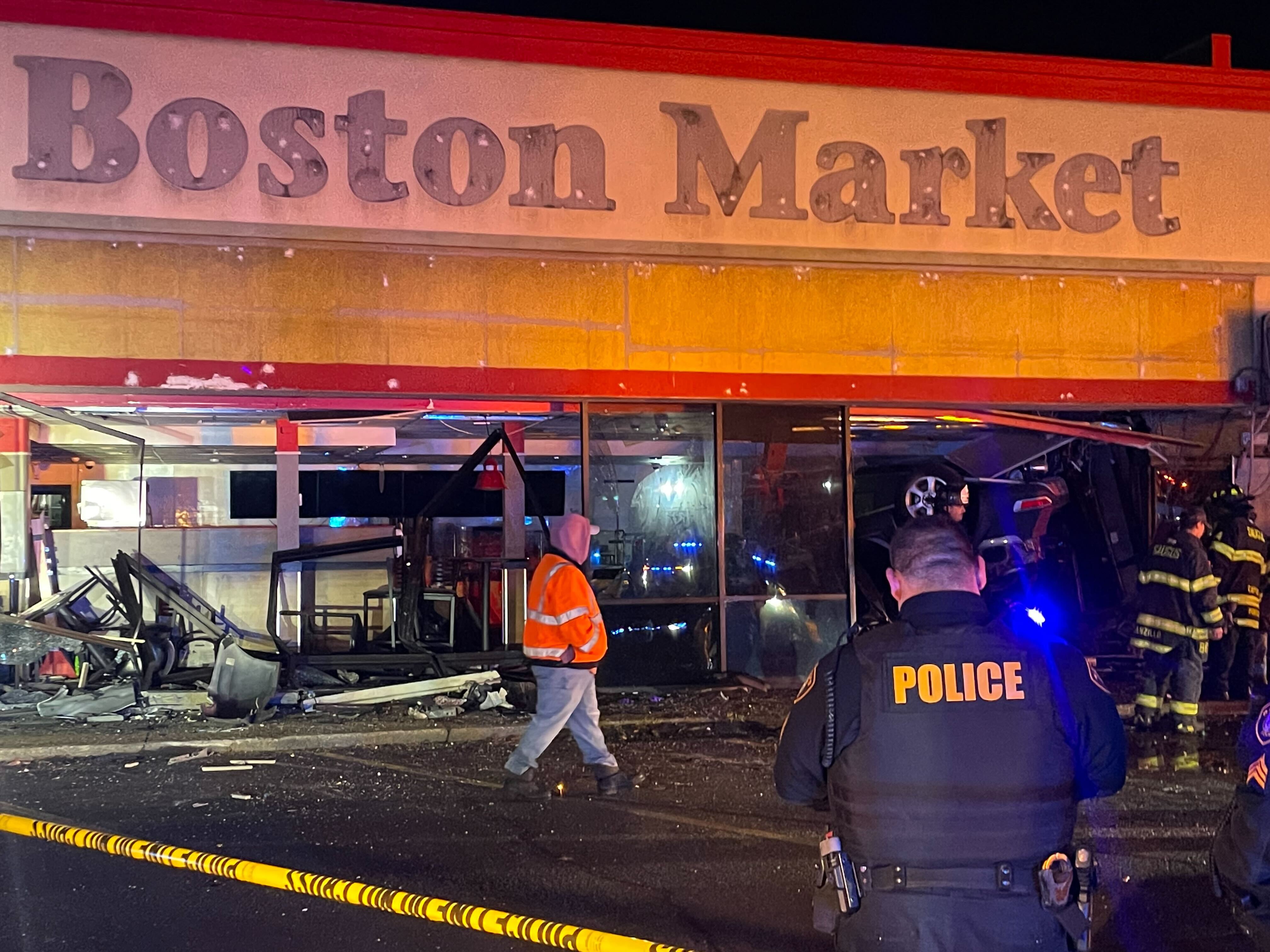 Car crashes through storefront in Saugus