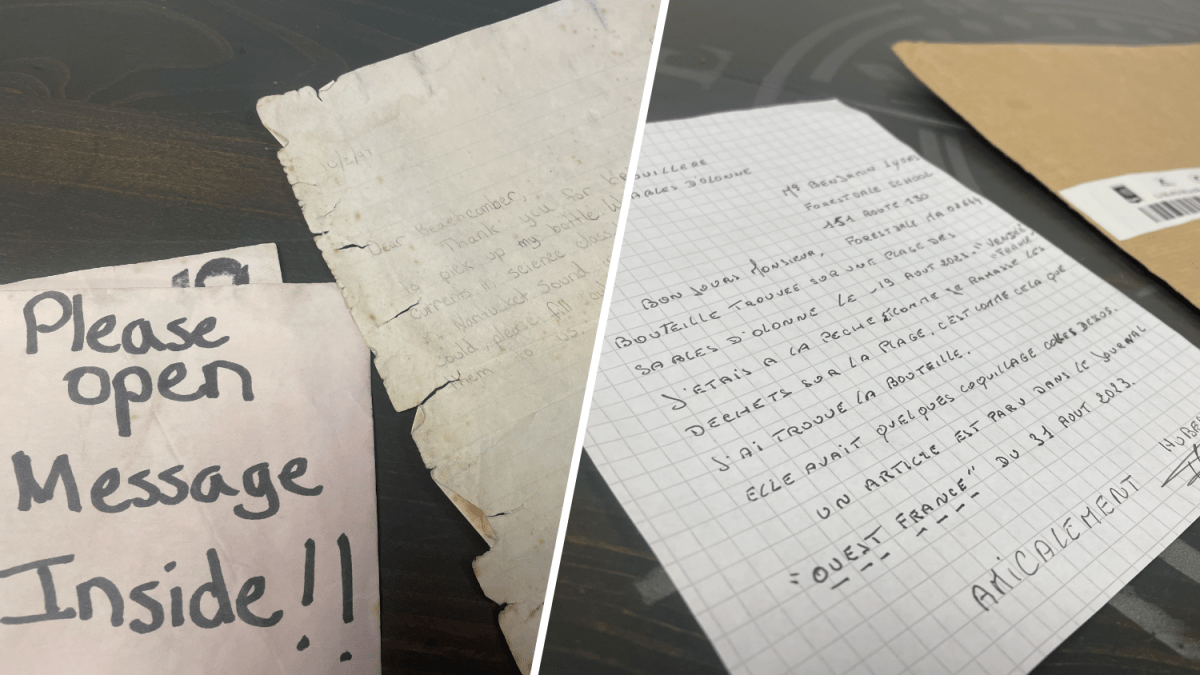 A 5th grader tossed a message in a bottle off Cape Cod in 1997. Someone in France just found it.