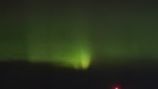 The National Weather Service bureau in Caribou posted a picture on on social media that showed the Northern Lights glowing in the skies Sunday night, Nov. 5, 2023.