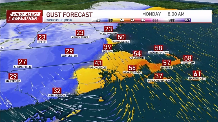 Storm in Boston to bring heavy rain, strong winds, flooding – NBC Boston