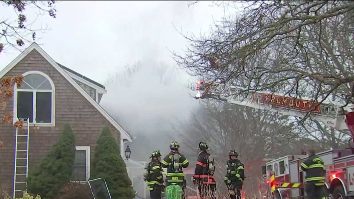 2 firefighters injured while battling Falmouth house fire – NBC Boston