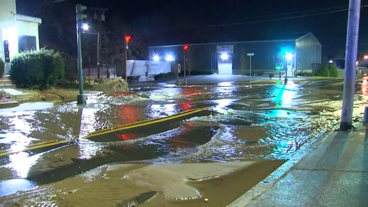 Brockton water main break turns streets into rivers NBC Boston