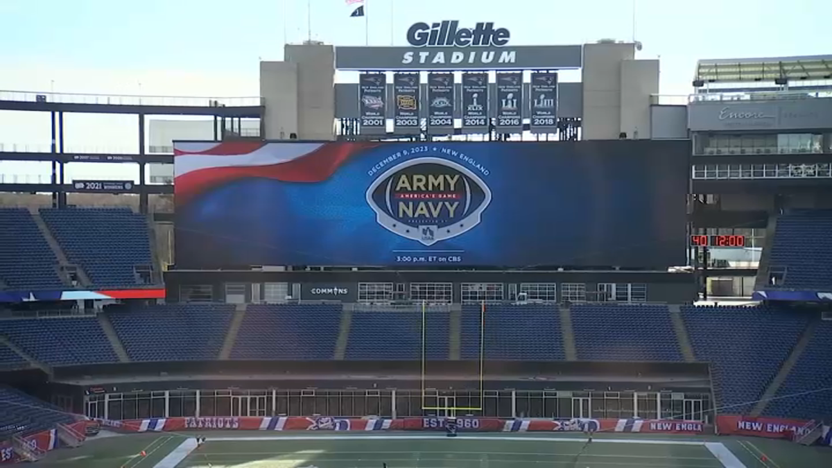 Gillette Stadium ArmyNavy game kicks off NBC Boston